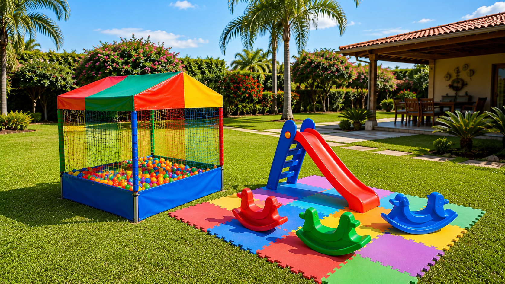 Mini Kids com piscina de bolinhas e Área Kids